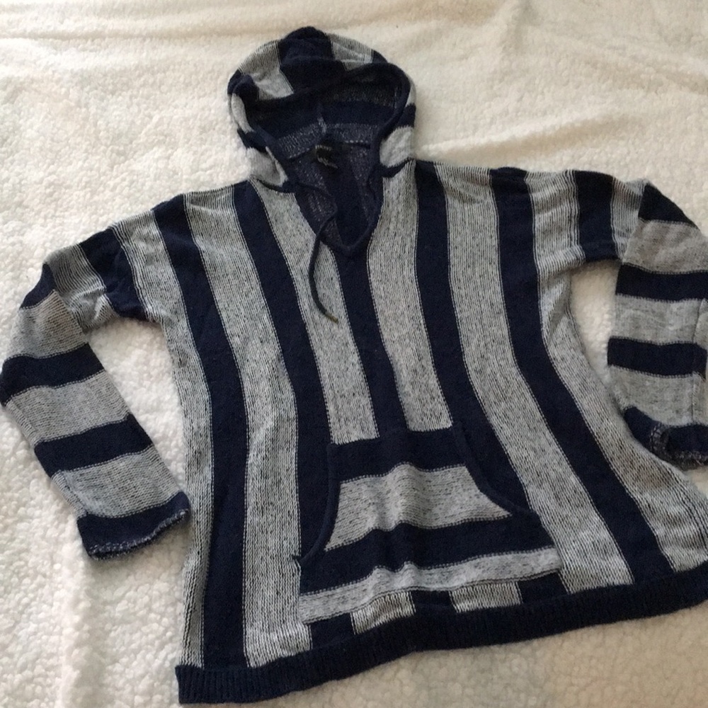Navy and white stripes Forever 21 sweater